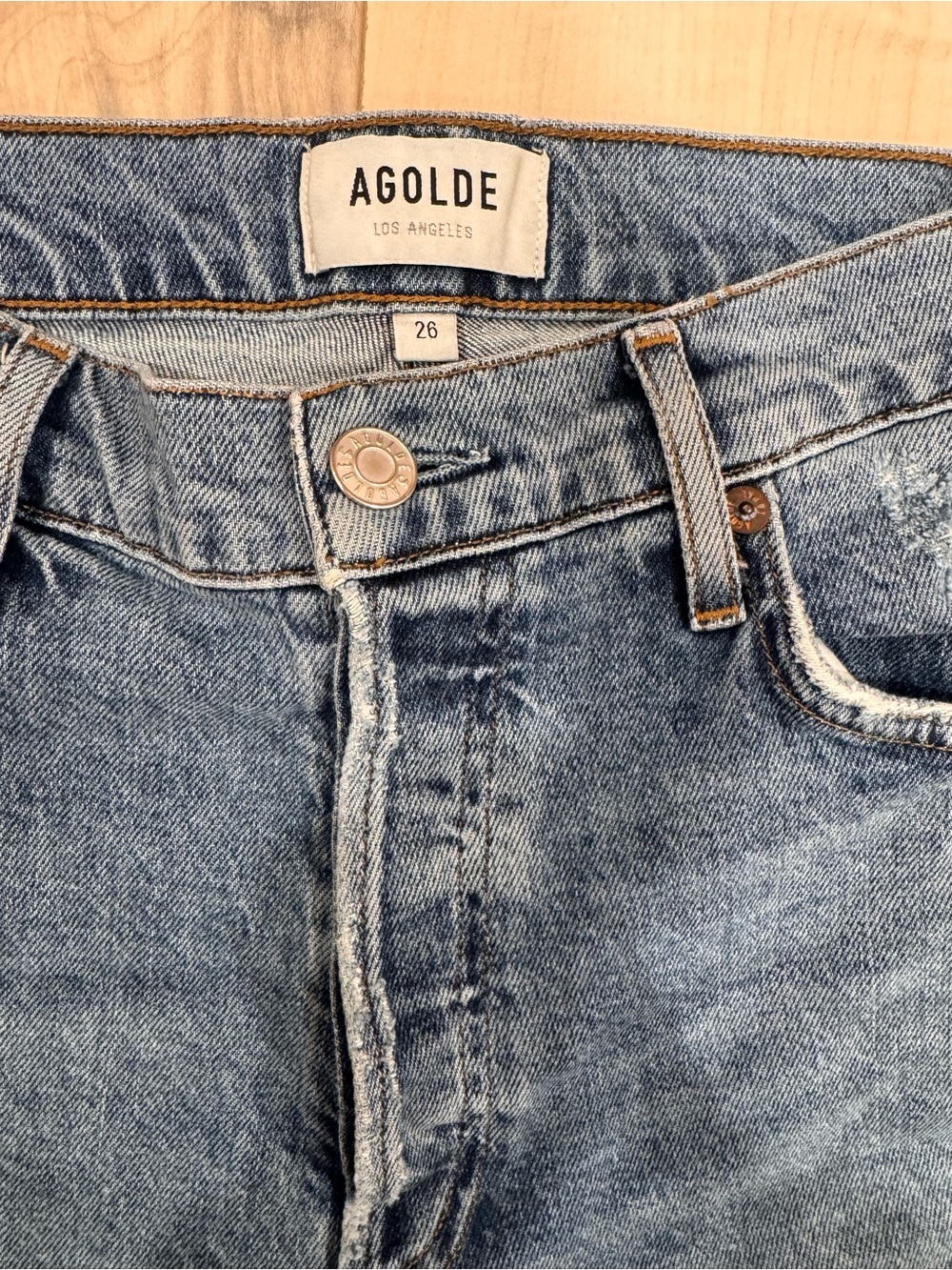 Women’s Agolde Nico High-Rise Vintage Wash Jeans | Size 26